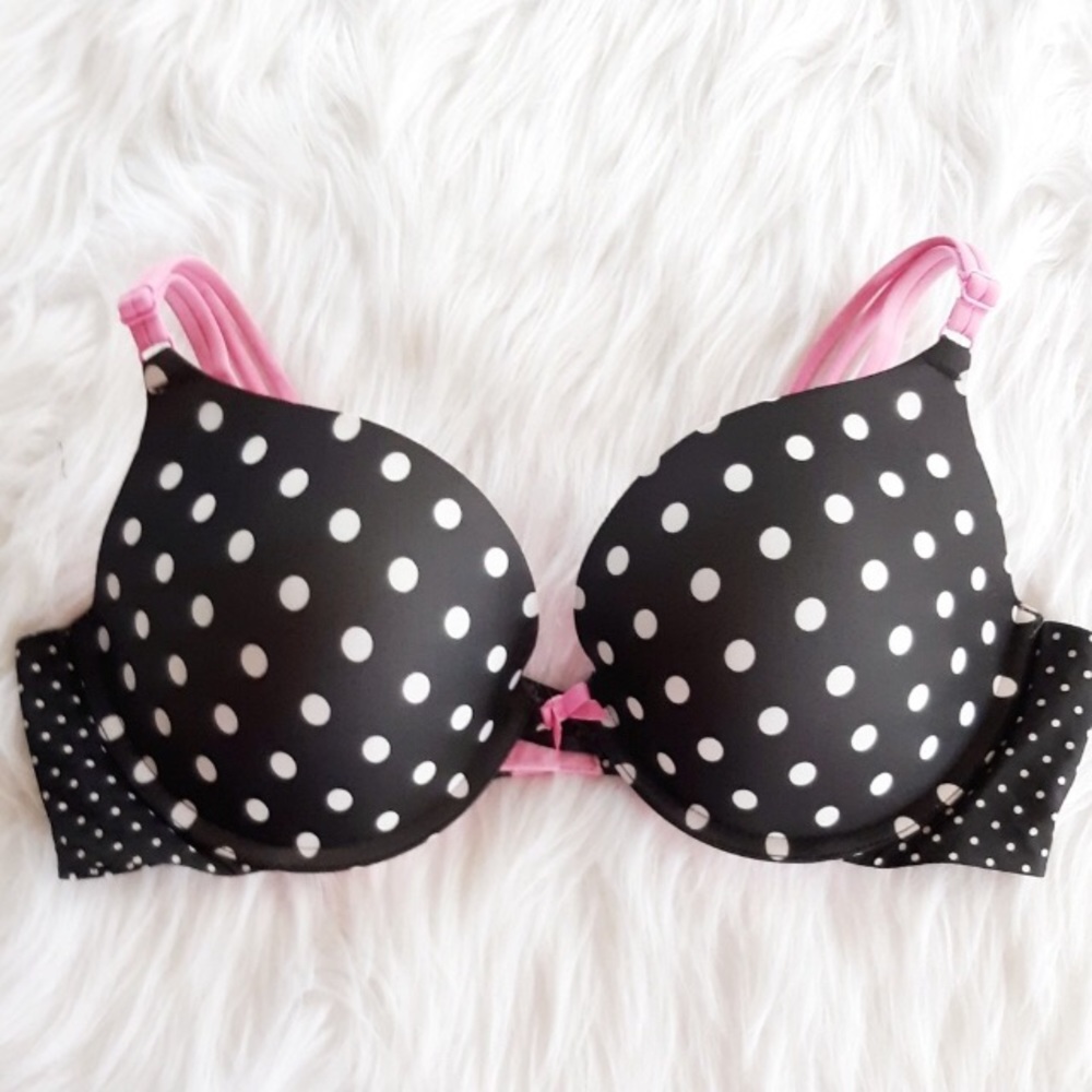 Victoria’s Secret Polka Dot Pink Lined Demi Bra